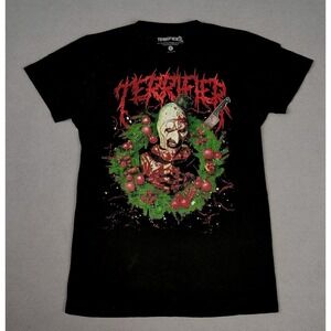 Terrifier Movie Shirt Adult Small Art The Clown Gory Christmas Halloween Scary